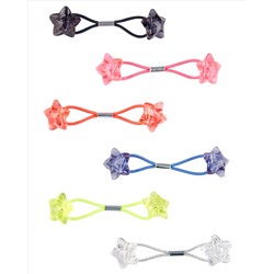 6-Pack Star Charm Pony Holders