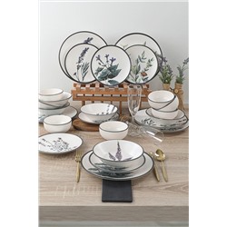 Keramika Çiçek Bahçesi Yemek Takımı 24 Parça 6 Kişilik 18938 -39-40-41-42-43-68 TY140524F022A29DM00MAET600
