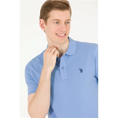 Erkek Koyu Mavi Basic Polo Yaka Tişört