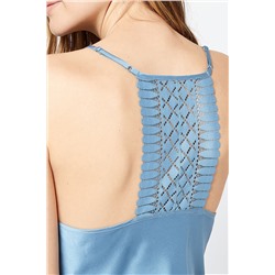 Top lencero Texas Celeste