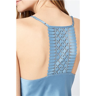Top lencero Texas Celeste