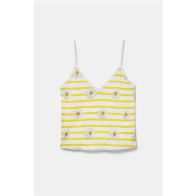 Camiseta tirantes margaritas