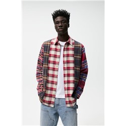 CHECK PATCHWORK SHIRT