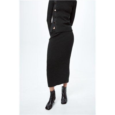 KNIT MIDI SKIRT