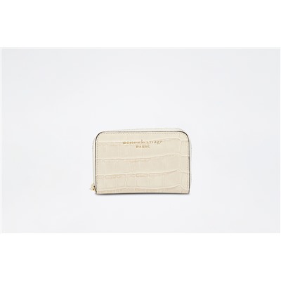 Cartera de piel Moni Beige