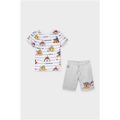 Paw Patrol - Set - Kurzarmshirt und Sweatshorts - 2 teilig