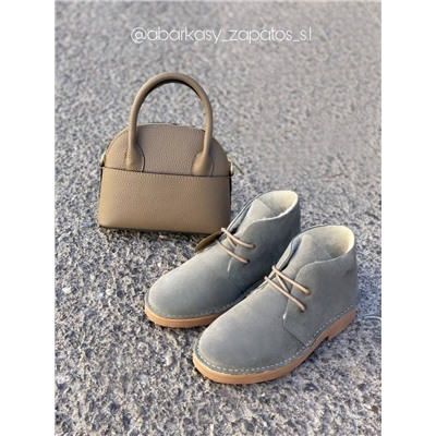АB.Z. 3612/2 Gris С ДВОЙНЫМИ ШНУРКАМИ+Ab.Zapatos PELLE Peque (550) АКЦИЯ