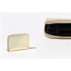 Cartera de piel Moni Dorado