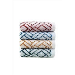 Soley | Celosia | %100 Pamuklu Ipliği Boyalı 4'lü El / Yüz Havlusu Seti HV.CELOSIA.4LUSET