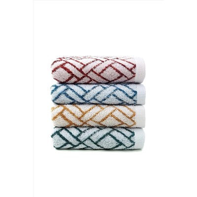 Soley | Celosia | %100 Pamuklu Ipliği Boyalı 4'lü El / Yüz Havlusu Seti HV.CELOSIA.4LUSET