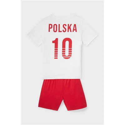 Shorty-Pyjama - Bio-Baumwolle - 2 teilig