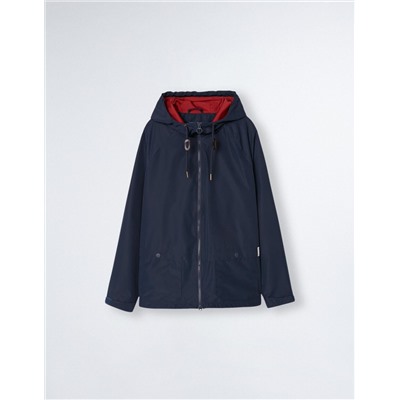 Hooded Nautical Parka, Men, Dark Blue