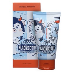 Elizavecca Milky PiggyHell-Pore Bubble Blackboom Pore Pack Черная кислородная маска для очищения пор 150мл