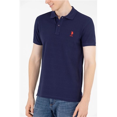 Erkek Lacivert Basic Polo Yaka Tişört