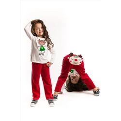 Denokids Geyikli Kadife Kız Takım CFF-21K1-067