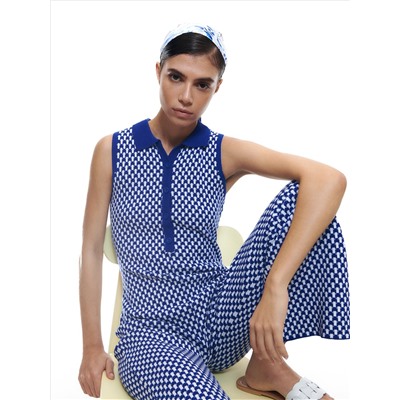 Jumpsuit aus Jacquard mit hohem EcoVero™-Anteil