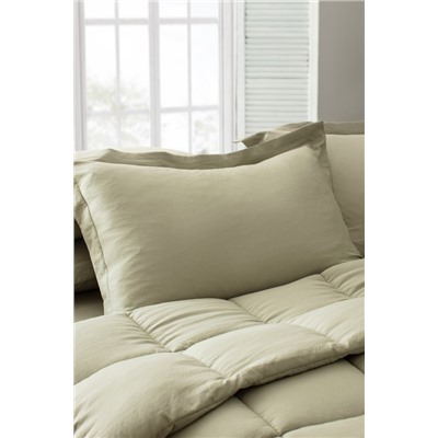 Mona King Size Comforter Set - Haki