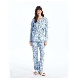 LC Waikiki Gömlek Yaka Baskılı Uzun Kollu Kadın Pijama Takımı, LCW DREAM                                            
                                            Gömlek Yaka Baskılı Uzun Kollu Kadın Pijama Takımı