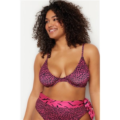 Fuşya Balconette Büyük Beden Büyük Beden Bikini Üstü TBBSS23CT00004