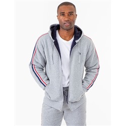 SIGNATURE STRIPE SHERPA HOODIE