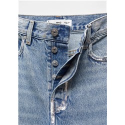 Jeans rectos detalles foil