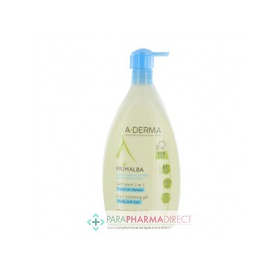 A-Derma Primalba Gel Lavant 2en1 Corps & Cheveux 500ml