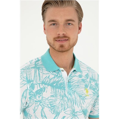 Erkek Regular Fit Polo Yaka Mint Tişört
