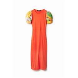 Vestido midi escote espalda