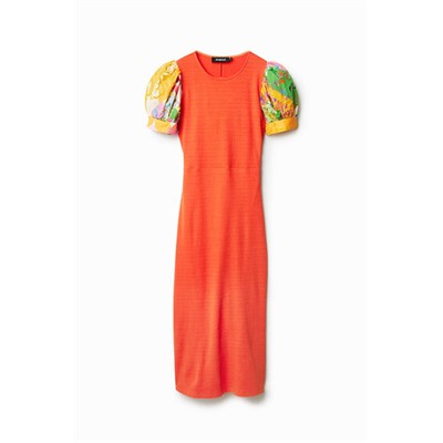 Vestido midi escote espalda