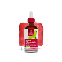Weleda Extraits de Plantes BIO Ginkgo Mémoire Concentration 60ml