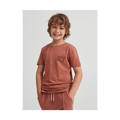 T-Shirt aus Baumwolle mit Schriftzügen