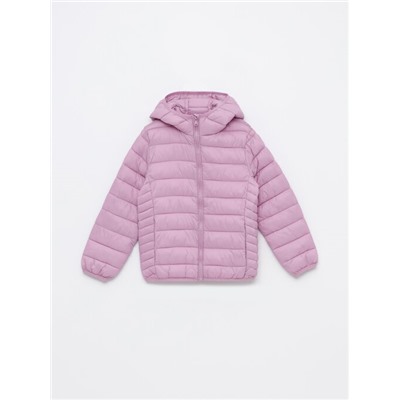 LIGHTWEIGHT HOODED PUFFER JACKET