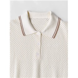 Женская футболка polo с ромбовидным узором  Mi*uMi*u