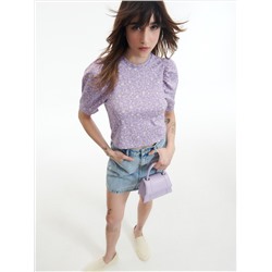 Bluse mit Puffärmeln