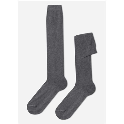 Lange Herrensocken aus Winterbaumwolle