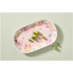 Блюдо, 32х17,5 см, фарфор P, овальное, розовое, Примула, Primula, 63000