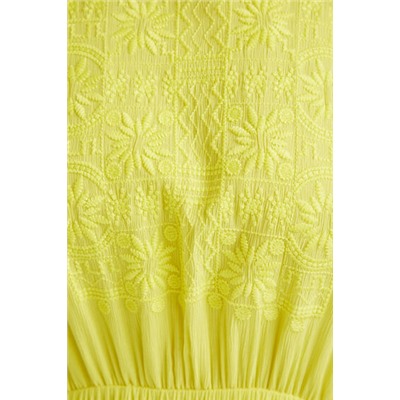 Vestido cut-out amarillo