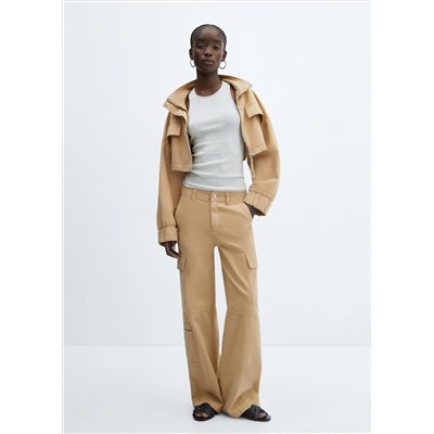 Jeans cargo bolsillos