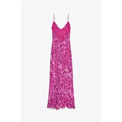PRINTED MIDI DRESS