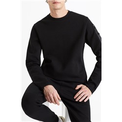 Sudadera slim fit - Negro