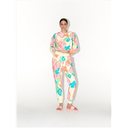 Jogger mit Blumendruck