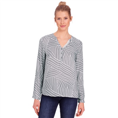 Damen Bluse mit krempelbaren Ärmeln