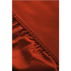 Manon King Size %100 Pamuk Ranforce Lastikli Çarşaf - Turuncu