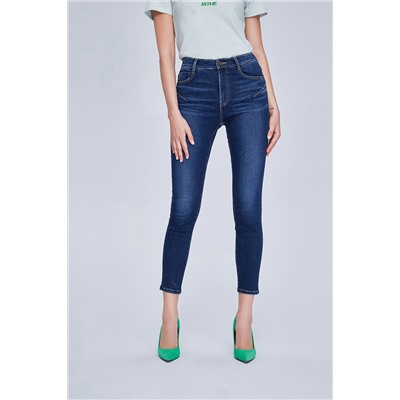 Vaquero slim fit 7/8 Azul