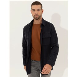 Lacivert Regular Fit Uzun Kollu Gömlek