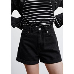Shorts vaqueros mom-fit