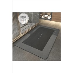 Hombak Sihirli Su Emici Banyo Paspası Kaymaz Tabanlı Abdest Paspası 3,5 Mm 40x60 Hmbk281