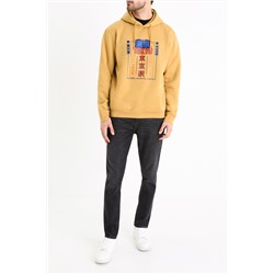 Sudadera con capucha - Amarillo