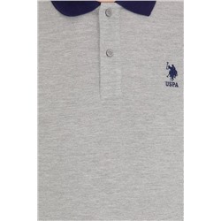 Erkek Gri Melanj Polo Yaka Tişört