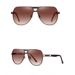 IQ30020 - Солнцезащитные очки ICONIQ JS8549 Matte dark brown double tea sheet C184-P139